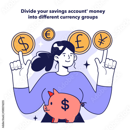 Family budget planning. Household earnings and expenses management