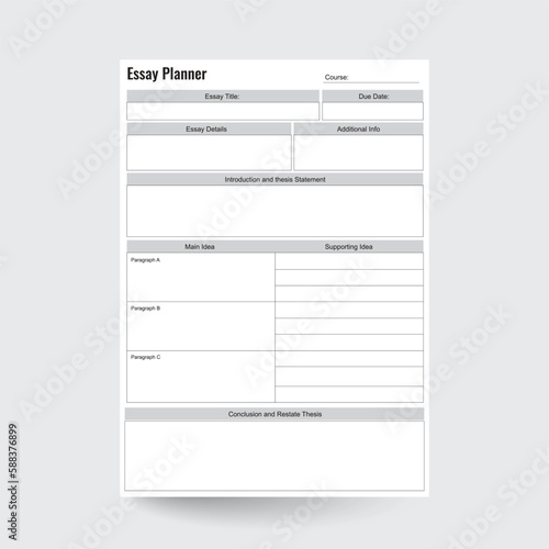 Essay Planner,Printable Essay Planner,Essay Template,Essay Plan,Essay Rough Draft Printable,Essay Overview,Student Essay,academic planner,study planner,collage planner,school planner