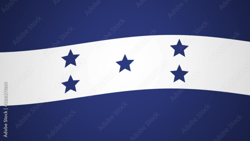 Honduras Waving Flag Looping Animation Background Honduras Waving Flag Looping Animation Background