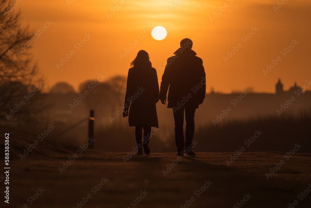 a loving couple walking into the sunset
created by generative ai a loving couple walking into the sunset
created by generative ai