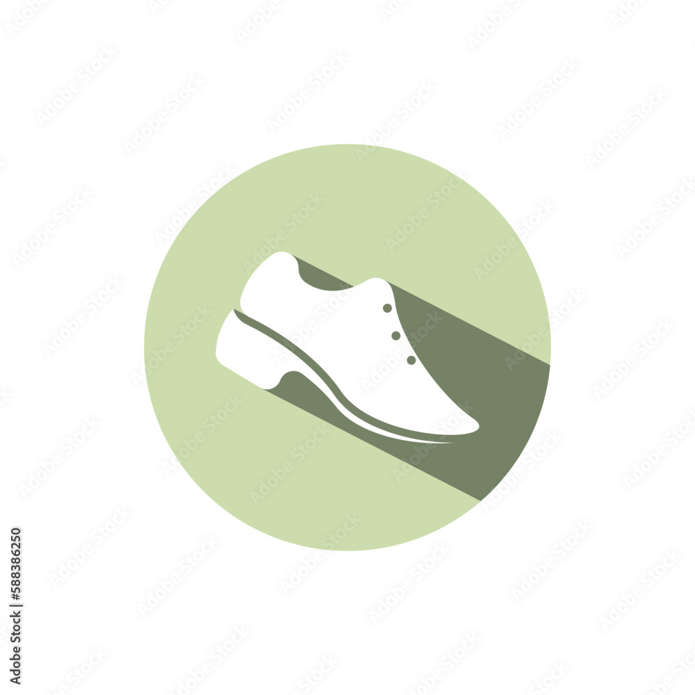 Icon shoe logo concept vector sneaker template Icon shoe logo concept vector sneaker template