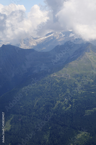 The view from Zitterauer Tisch mountain  Bad Gastein  Austria