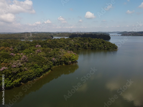 Drone aerial footage of billings dam © Alex Soares