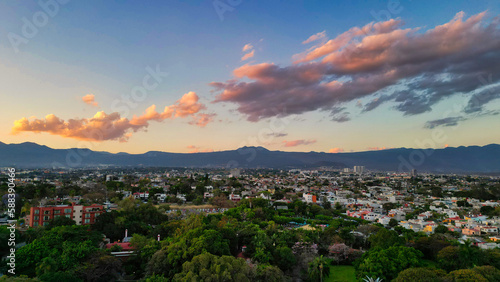 Atardecer lado este en Cuernavaca Morelos México photo