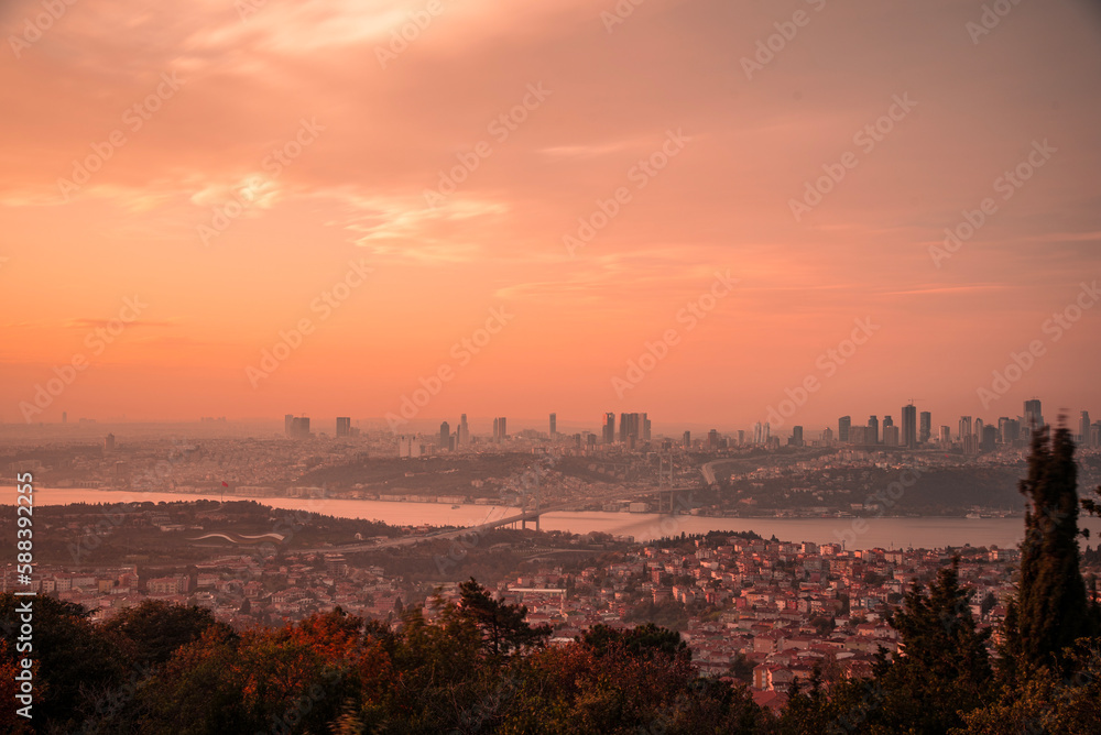 Bosphorus istanbul and sunset