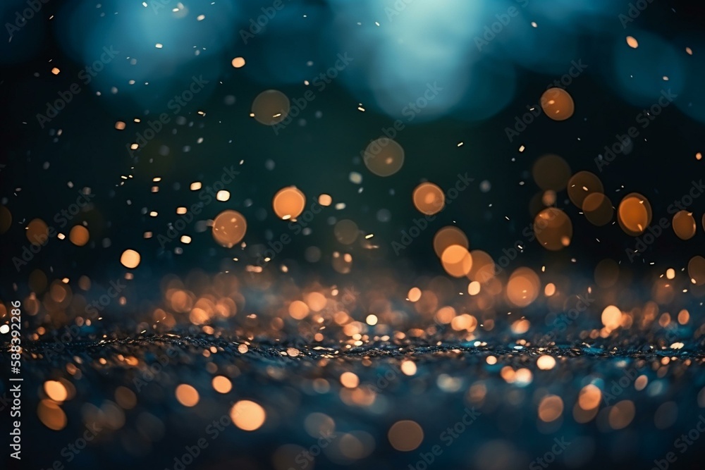 A bokeh background of sparkling stars on a clear night sky Generative AI