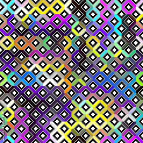 Geometric abstract pattern moire overlay style. Abstract square texture