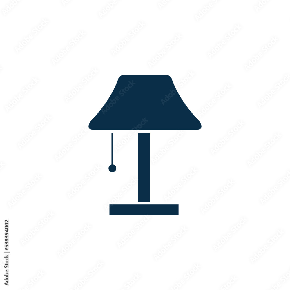 living room lamp icon vector template