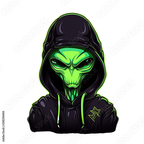 Skull Streetwear Art PNG Transparent Background: Perfect for T-Shirt Design - Skull with Gas Mask Illustration AI Generated 