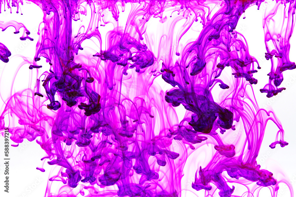Abstract background picture with purple ink dissolving in water Abstract background picture with purple ink dissolving in water