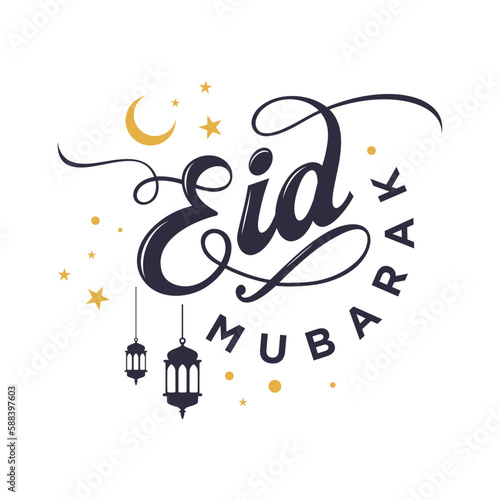 Eid mubarak banner, Ramadan mubarak banner,
Eid mubarak social media post, Eid mubarak poster,
Ramadan greeting vector text, calligraphy type 
printable design isolated on white background