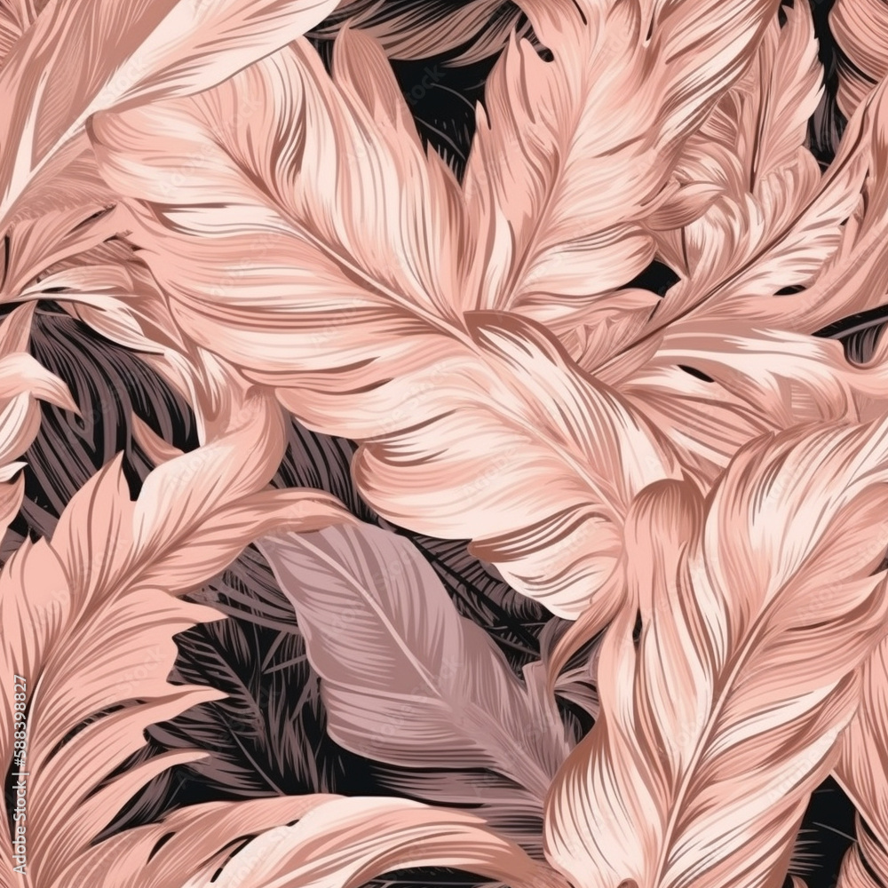 Fototapeta premium seamless texture,pattern,from tropical leaves,summer