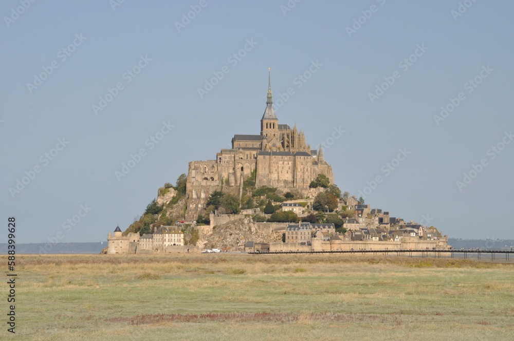 Mont Saint Michel and salt marshes