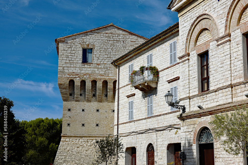 Fototapeta premium Sirolo Piazza Franco Enriquez