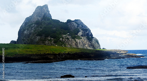 View of the Bah a do Sueste on the island of Fernando de Noronha, Brazil photo