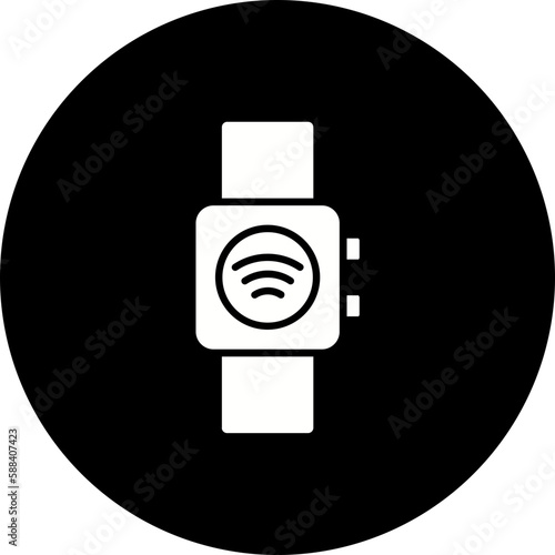Smart Watch Glyph Inverted Icon