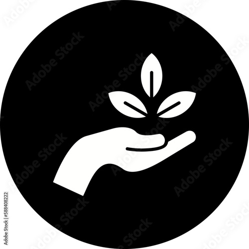 Natural Resources Glyph Inverted Icon