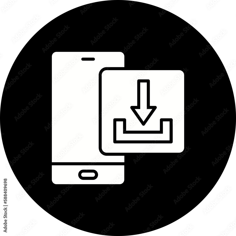 Download Glyph Inverted Icon Download Glyph Inverted Icon