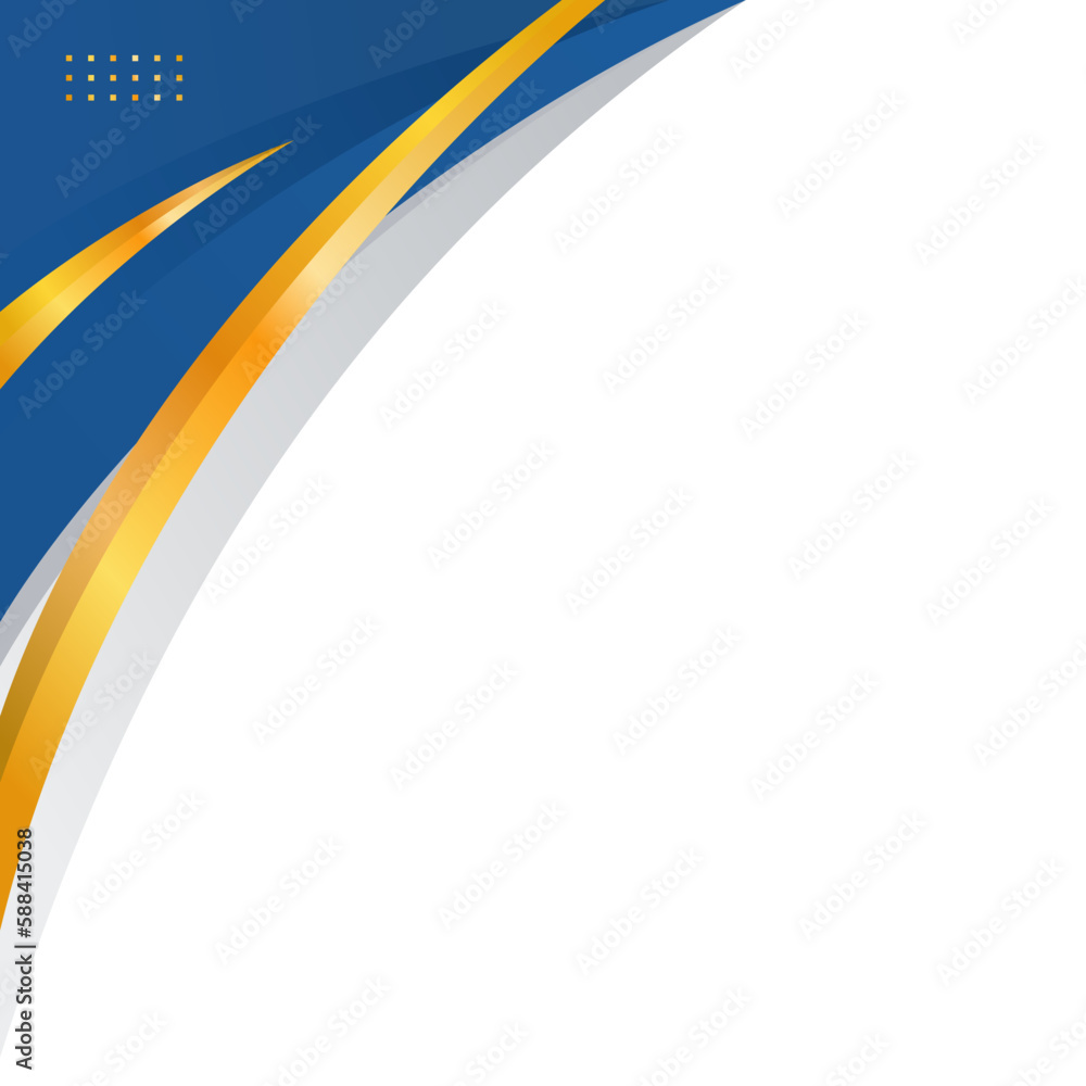 Blue and gold gradient abstract border for business or certificate Stock Vector Adobe Stock