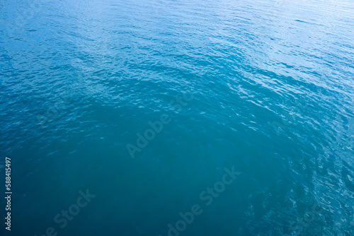 Calm blue sea water background