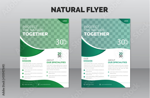 ModernNatural Agency Flyer poster Brochure Template Design, 
abstract business flyer, vector file modern layout template design. Brochure design, cover, annual report, poster