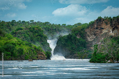 The Murchison Falls in Murchison Falls National Park in Uganda Africa 