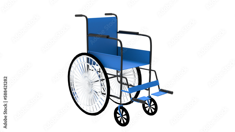 Fototapeta premium wheelchair isolated on white background