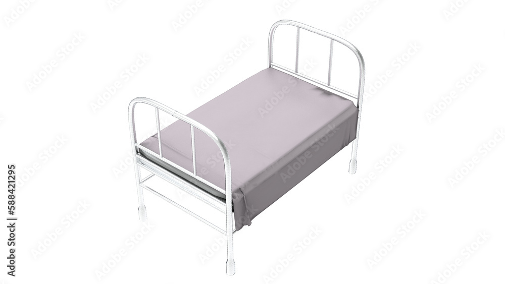 bed isolated on white background bed isolated on white background