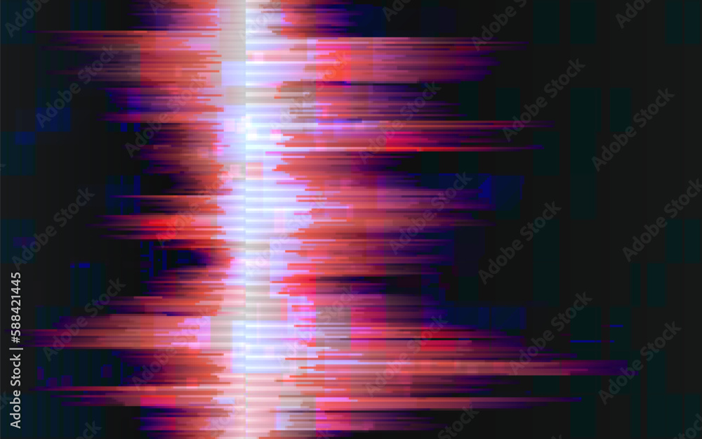 Vetor de Glitch texture. Digital video error. Color playback ...