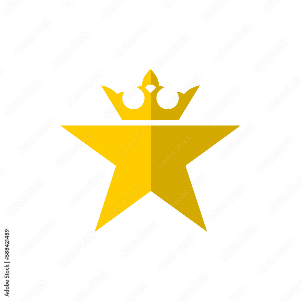 King star logo icon isolated on transparent background King star logo icon isolated on transparent background