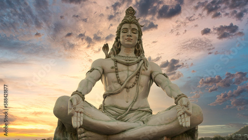 Lord Shiva Statue. Holy places of the Hindus photo