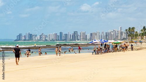 Praia de Boa VIagem Recife Nordeste Brasil