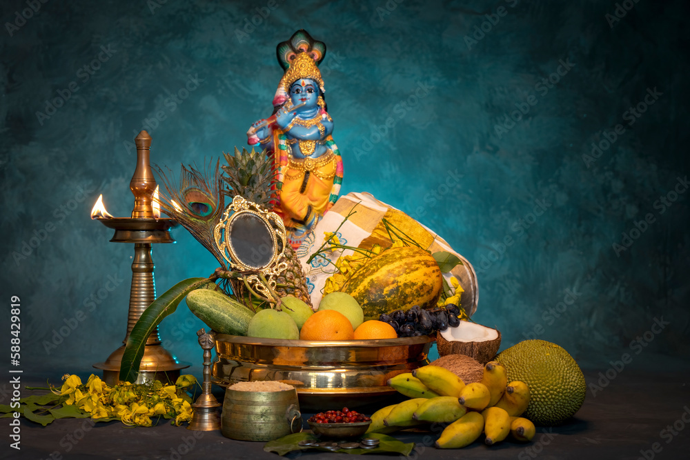 Vishu kani image, Beautiful Kerala festival special Vishukkani