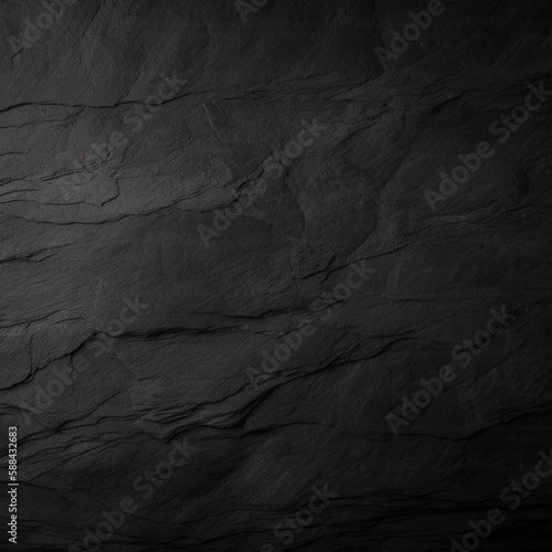 Dark grey black slate background. Black stone texture. Slate background