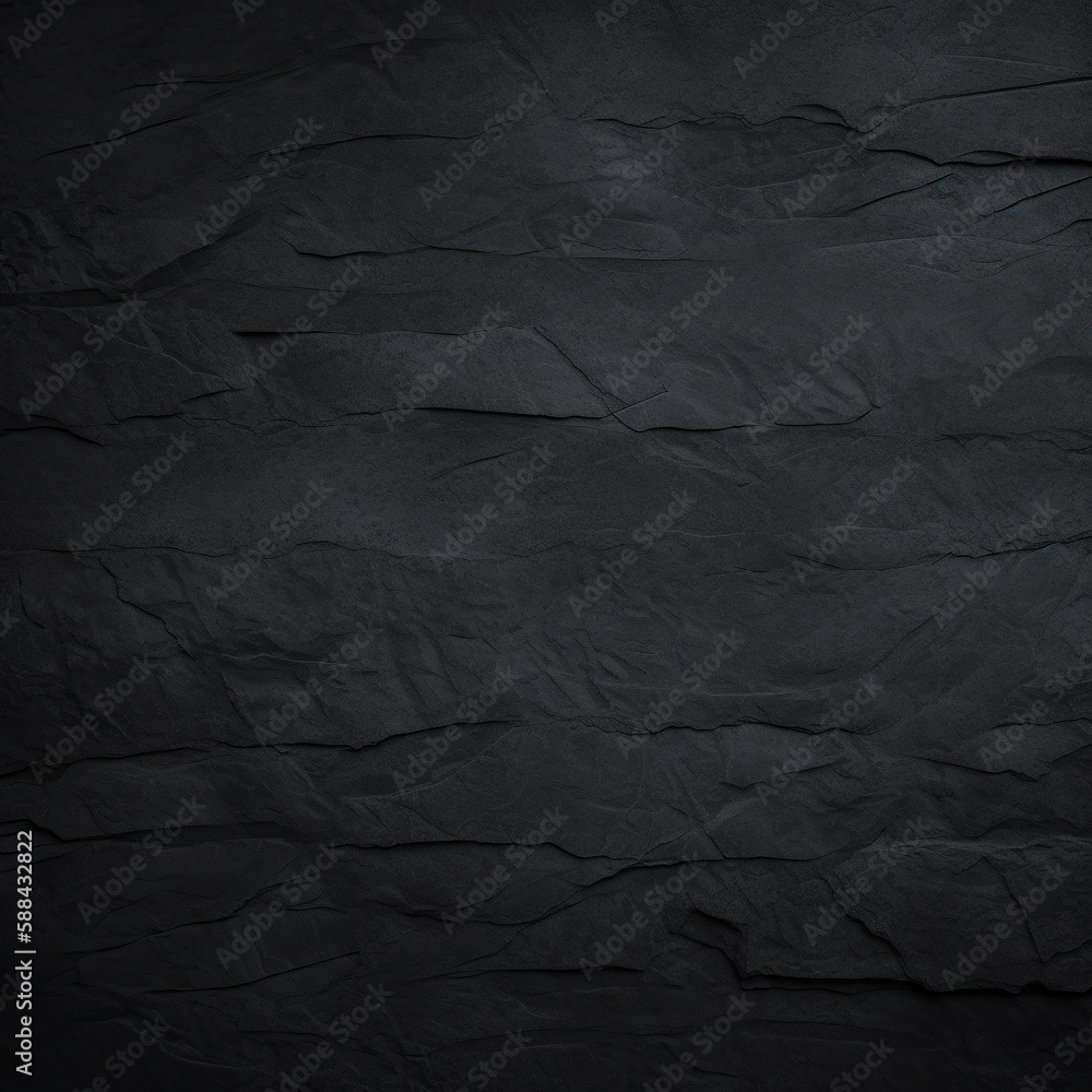 Fototapeta premium Dark grey black slate background. Black stone texture. Slate background