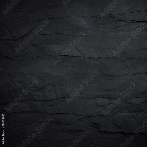 Dark grey black slate background. Black stone texture. Slate background