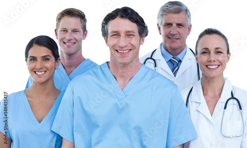 Portrait of confident doctors and surgeons