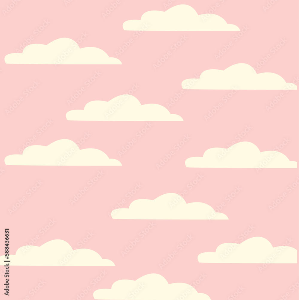 Lost with clouds. Clouds on a pink background. Texture, background, banner, poster Lost with clouds. Clouds on a pink background. Texture, background, banner, poster