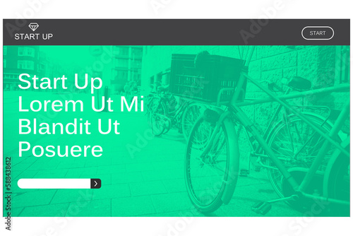 Bicycles displayed on homepage