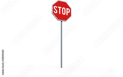 Red stop sign photo