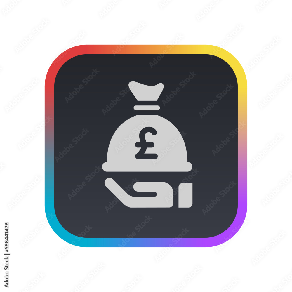Save Money Pound - Pictogram (icon) Save Money Pound - Pictogram (icon)