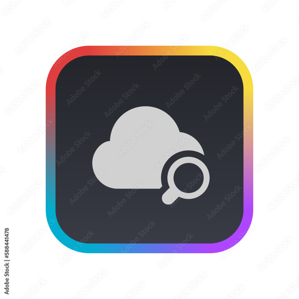Search Cloud - Pictogram (icon) Search Cloud - Pictogram (icon)