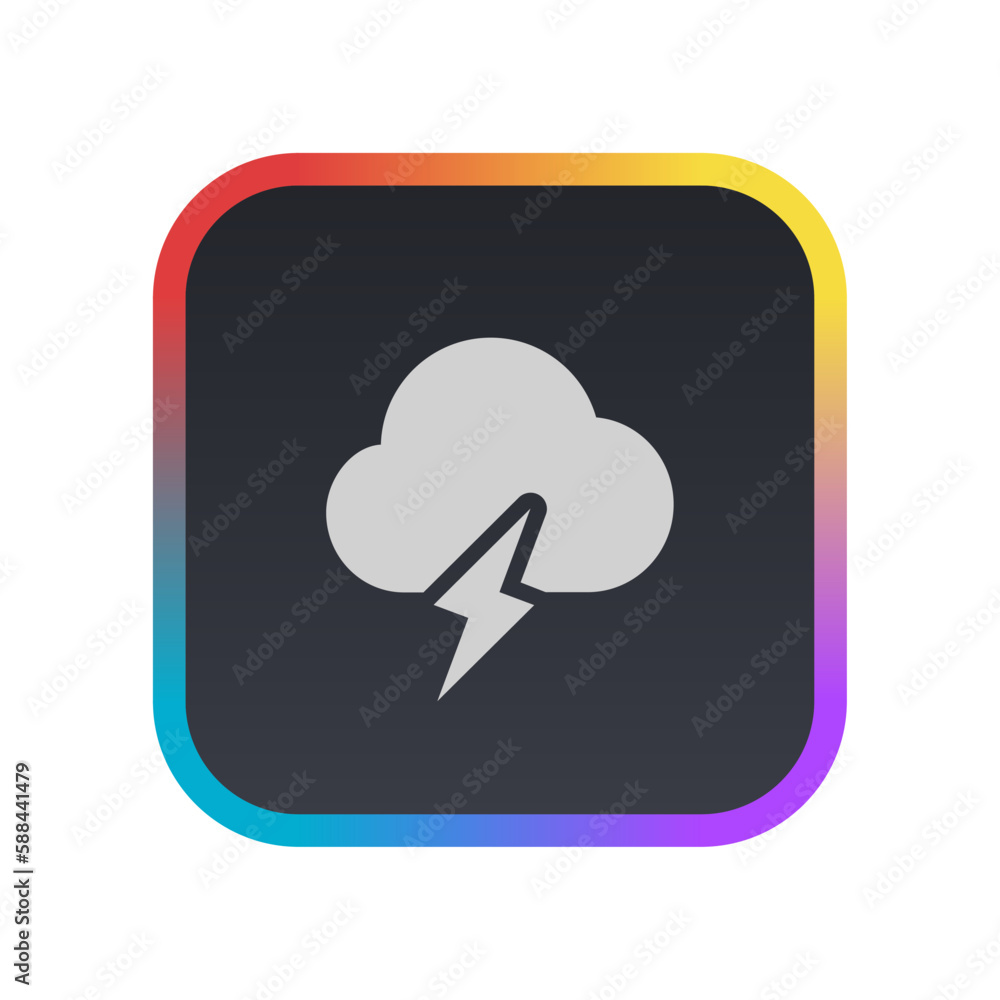 Thunder Storm - Pictogram (icon) Thunder Storm - Pictogram (icon)
