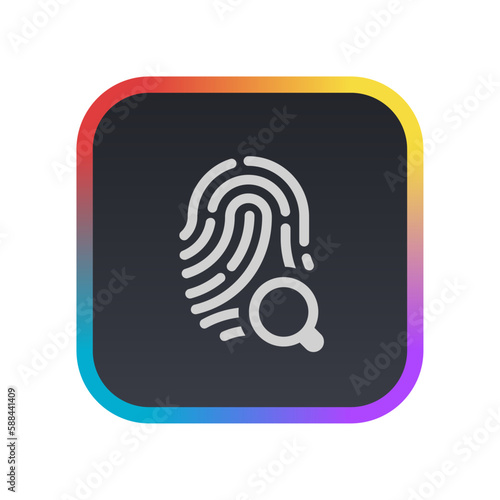 Search Biometircs - Pictogram (icon) 