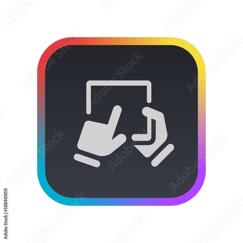 Touch Screen - Pictogram (icon) 