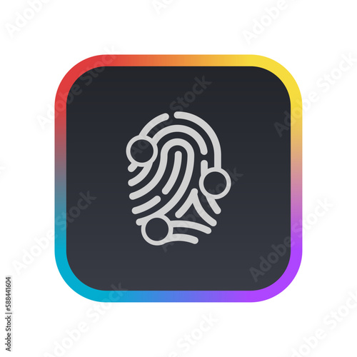 Finger Scaning - Pictogram (icon) 