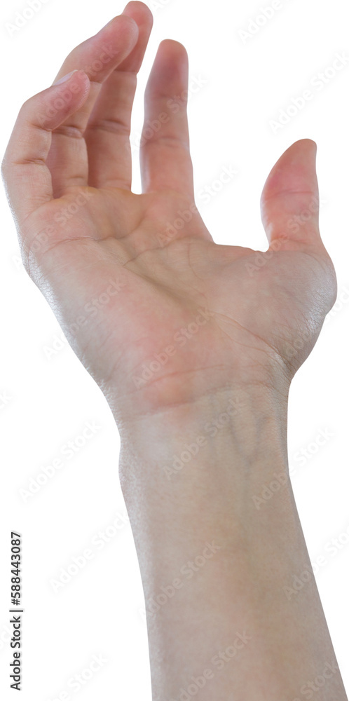 Cropped hand of man pretending to hold invisible object Cropped hand of man pretending to hold invisible object