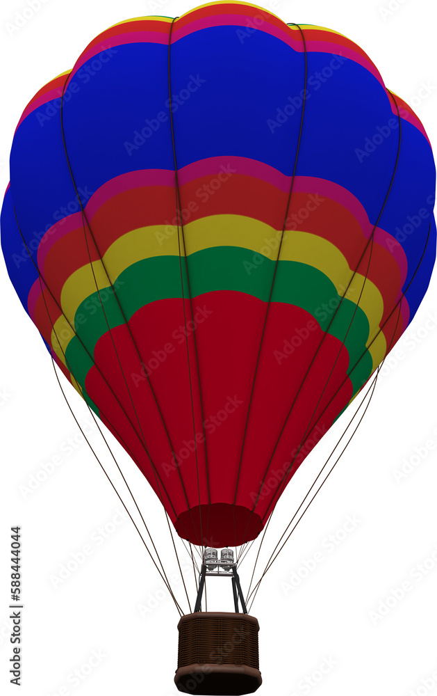 Fototapeta premium Low angle view of multi colored hot air ballon