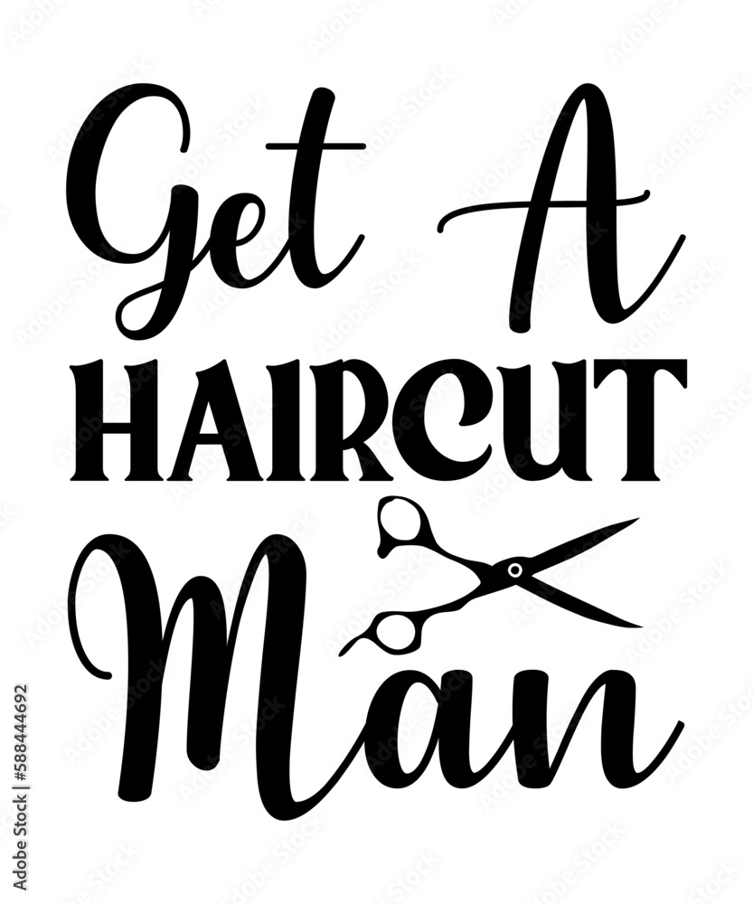 Barber Haircut Quotes Svg Bundle, Barber SVG, Craft Files, PNG Design