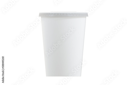 Composite image of disposable cup